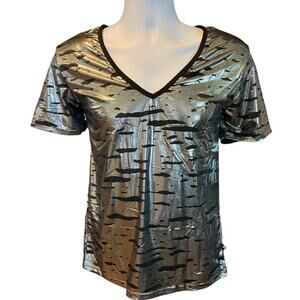 Andrew Christian Liquid Silver Tee Large